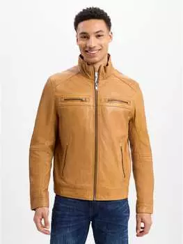 Кожаная куртка Nils Sundstrm, кэмел