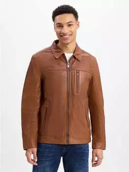 Кожаная куртка Nils Sundstrm, коричневый