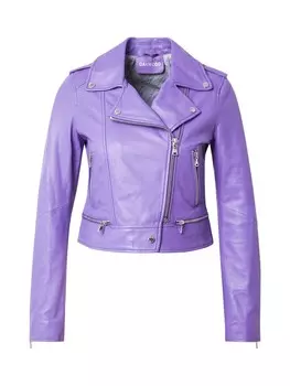 Кожаная куртка OAKWOOD Between-Season Jacket, фиолетовый