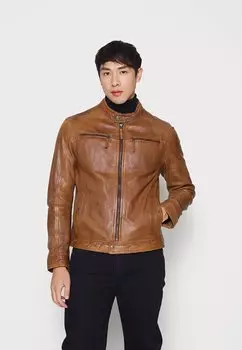 Кожаная куртка Oakwood GILLES, цвет cognac
