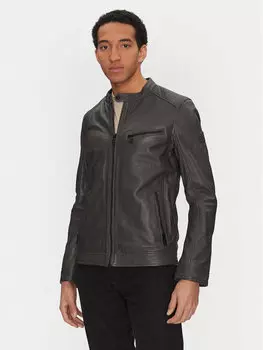 Кожаная куртка обычного кроя 310-24-055 Mustang, серый