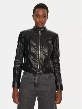 Кожаная куртка обычного кроя 5RGL12 7255A Marciano Guess, черный