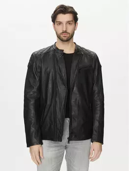 Кожаная куртка обычного кроя Rivo 310-24-050 Mustang, черный