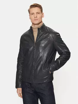 Кожаная куртка обычного кроя Winston 511099 60600 Milestone, синий