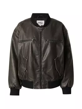 Кожаная куртка ONLY Between-Season Jacket HALLI, черный
