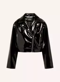 Кожаная куртка Only, черный