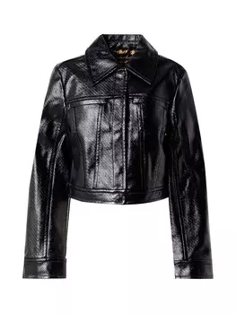 Кожаная куртка & Other Stories Between-Season Jacket Clover, черный