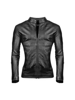 Кожаная куртка PAULGOS, черный