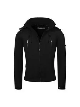 Кожаная куртка PAULGOS, черный