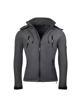 Кожаная куртка PAULGOS, темно-серый