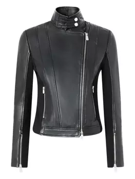 Кожаная куртка PINKO, черный