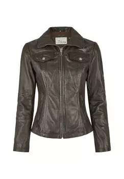 Кожаная куртка Приа 7eleven, цвет Dunkelbraun