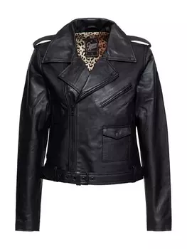 Кожаная куртка Queen, черный