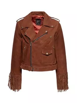 Кожаная куртка Queen Kerosin, коричневый