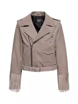 Кожаная куртка Queen Kerosin, песочный