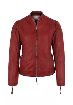 Кожаная куртка Quiny с воротником стойкой 7eleven, красный