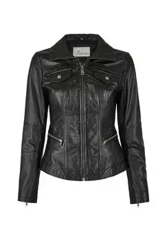 Кожаная куртка Рамона 7eleven, черный