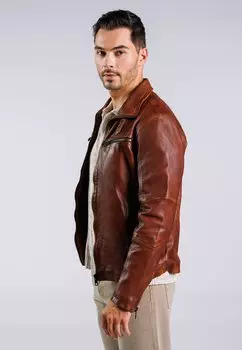 Кожаная куртка RAUL-FN Freaky Nation, коричневый