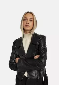 Кожаная куртка RE:DESIGNED, черный