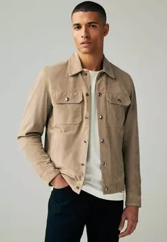 Кожаная куртка REGULAR FIT Next, цвет Neutral