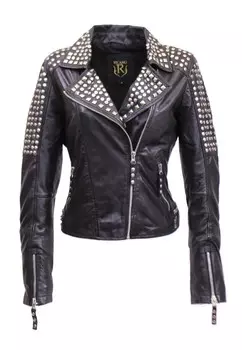 Кожаная куртка Ricano, черный