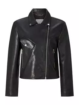 Кожаная куртка Rich & Royal, черный