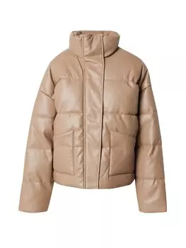Кожаная куртка River Island Winter Jacket, светло-коричневый