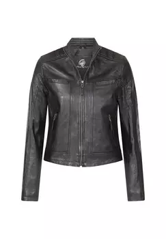 Кожаная куртка Rock Creek, черный