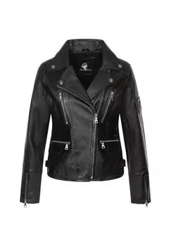 Кожаная куртка Rock Creek, черный