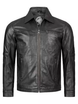Кожаная куртка Rock Creek, черный