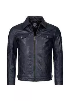 Кожаная куртка Rock Creek, синий