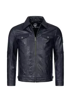 Кожаная куртка Rock Creek, темно-синий