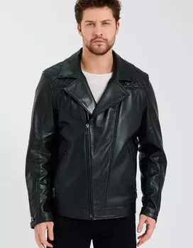 Кожаная куртка Ron Tomson, черный