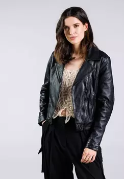 Кожаная куртка RUNA Freaky Nation, черный