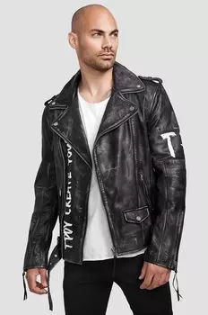 Кожаная куртка Russell Trueprodigy, цвет schwarz