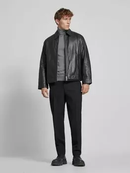 Кожаная куртка с двухсторонней молнией модель 'ANRJO' ANNARR, черный