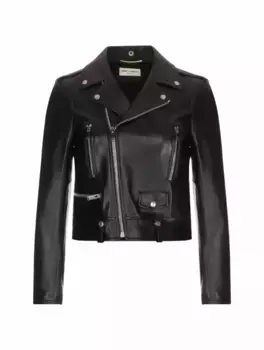 Кожаная куртка Saint Laurent, черный
