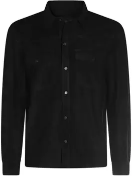 Кожаная куртка Сальваторе Санторо Salvatore Santoro, черный