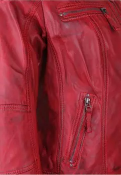 Кожаная куртка SALINA H.I.S, красный