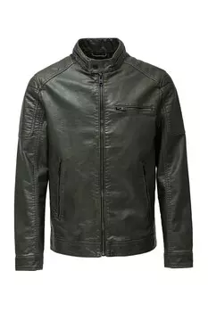 Кожаная куртка Salsa Jeans Between-Season Jacket, темно-зеленый