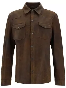 Кожаная куртка Salvatore Santoro, коричневый