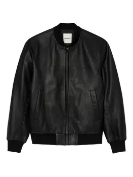 Кожаная куртка SANDRO, черный