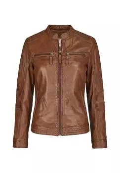 Кожаная куртка Санни 7eleven, цвет Tabak