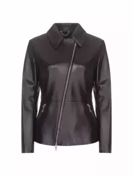 Кожаная куртка Sasilia BOSS, черный