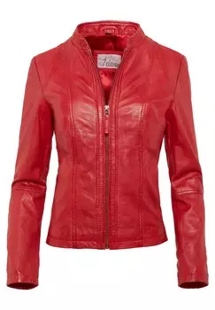 Кожаная куртка SEAMERA 7eleven, красный