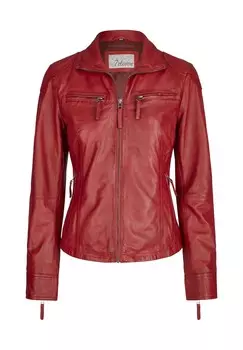 Кожаная куртка СЕАНА 7eleven, красный
