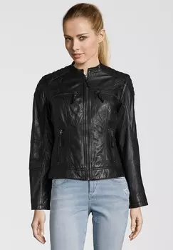 Кожаная куртка SEBASTIA 7eleven, черный