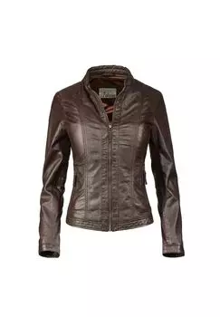Кожаная куртка SEURsula2 7eleven, темно-коричневый