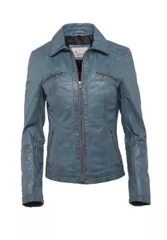 Кожаная куртка СЕВИНКА 7eleven, серый