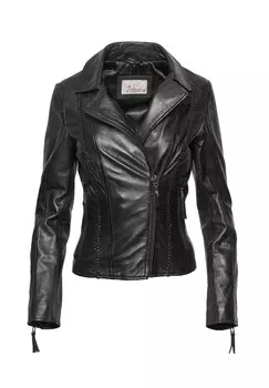 Кожаная куртка СЕЖАДИ 7eleven, черный